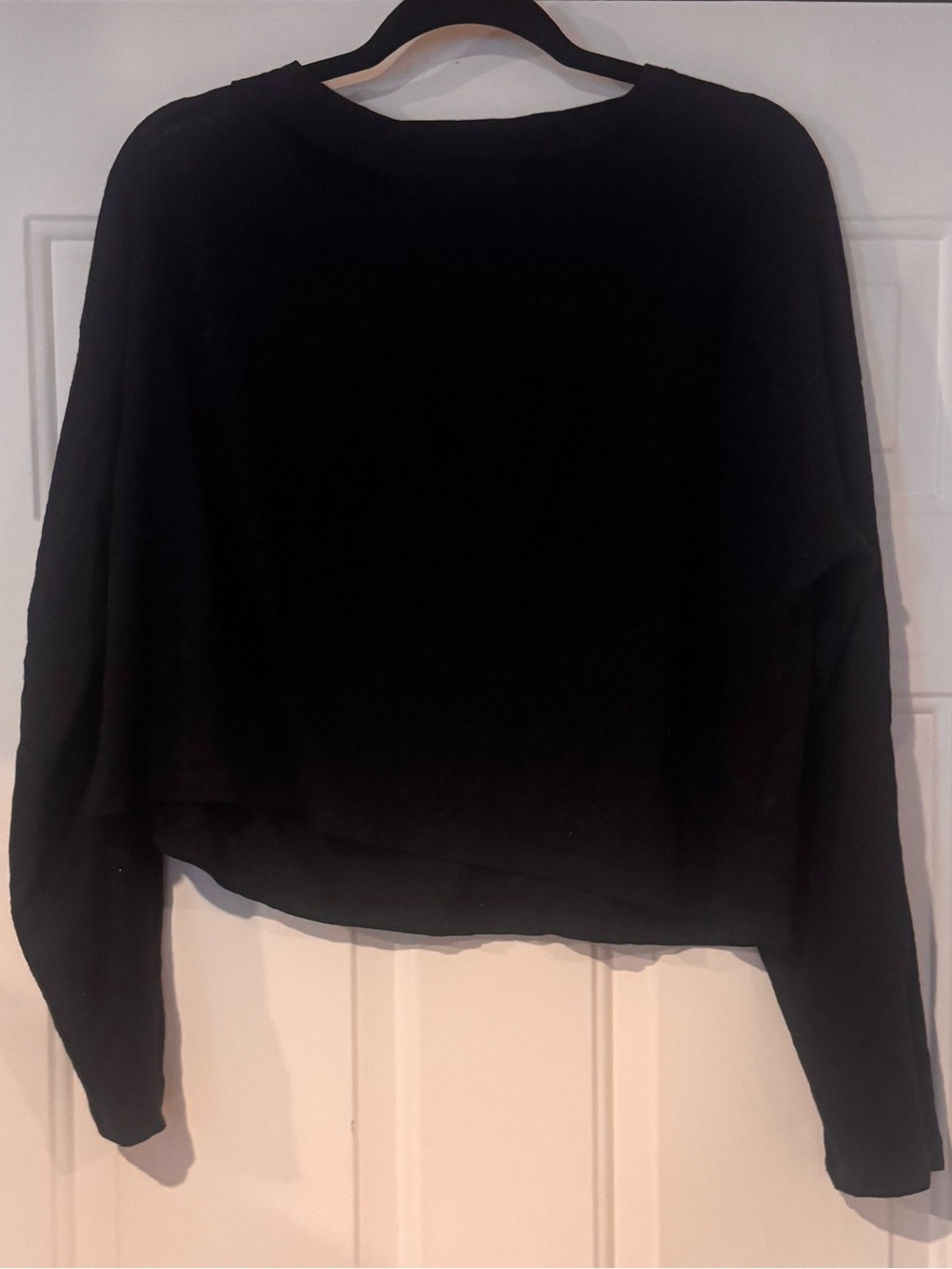 J. Crew Black Linen Tee
